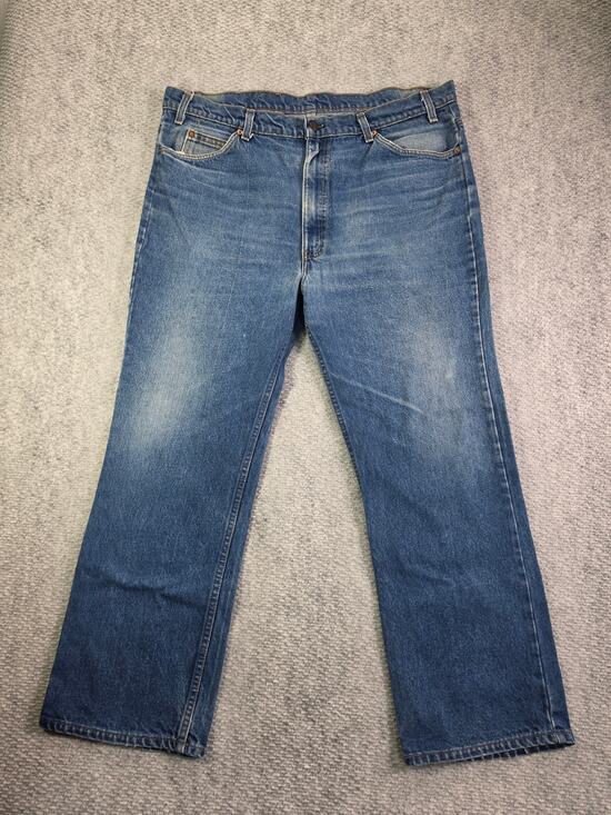 Levi's Other - Vintage Levis 20517-0217 517 Jeans 42x30 Blue Orange Tab Bootcut USA 90s Denim
